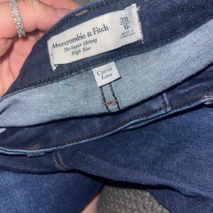 A&F Curve love skinny jeans